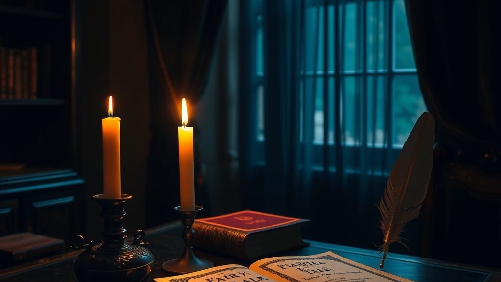 With a Copy of Wilde's Fairy Tales